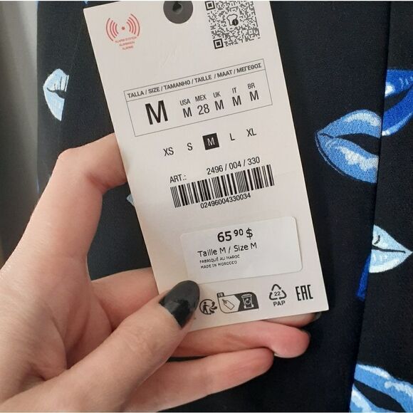 NWT Zara Lips Print Mini Skirt - Picture 4 of 11